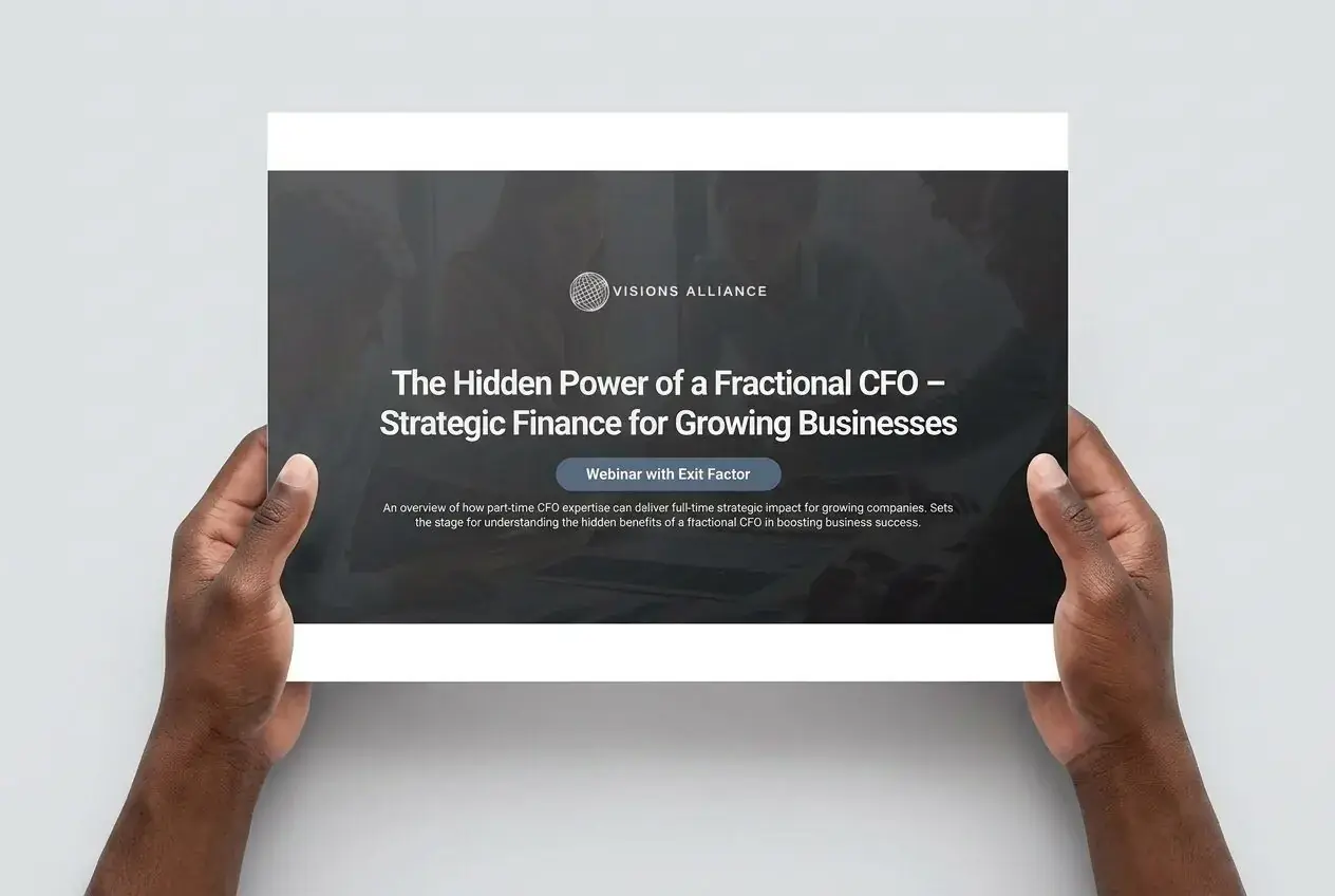 The Hidden Power of a Fractional CFO guide held in hands