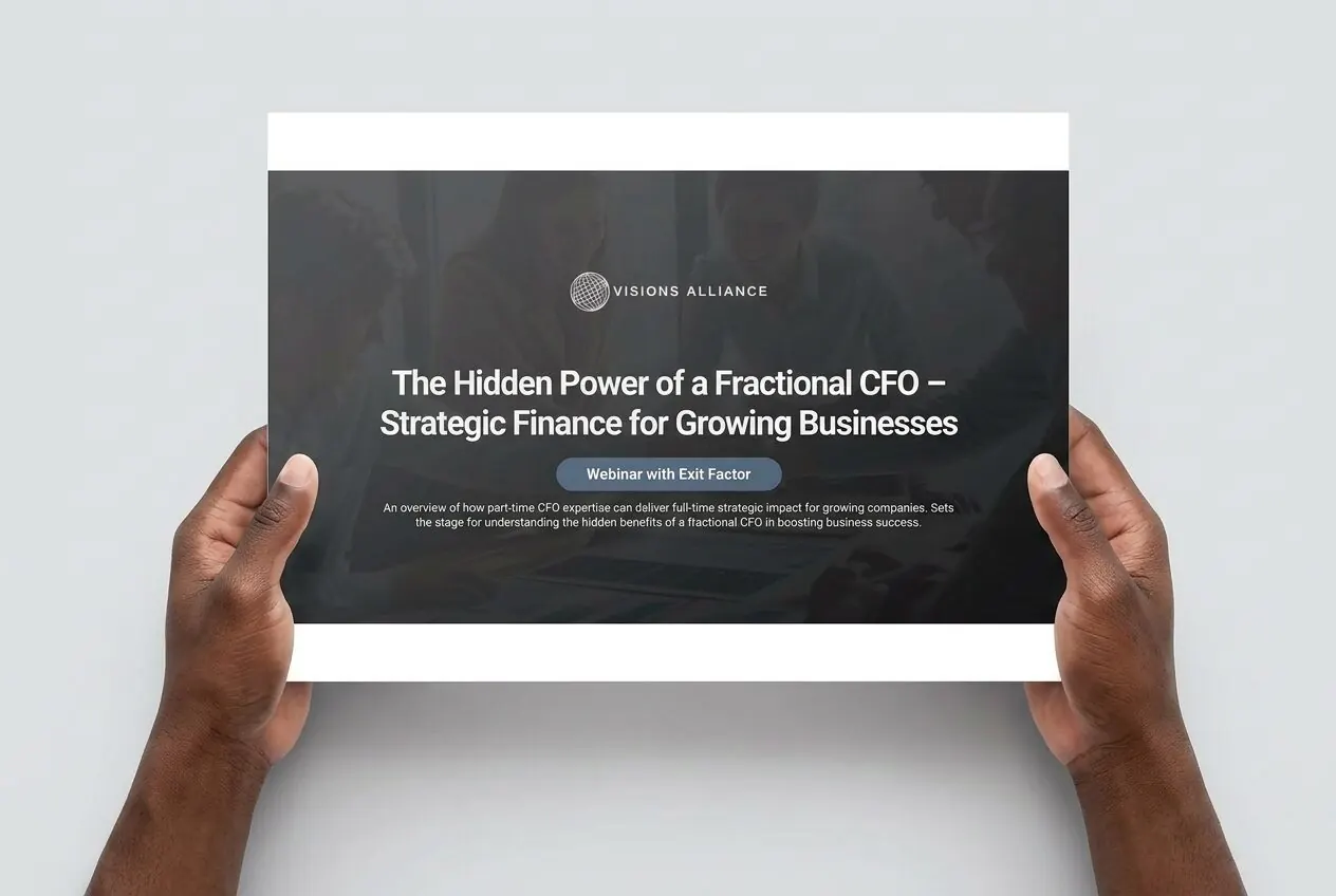 The Hidden Power of a Fractional CFO guide held in hands
